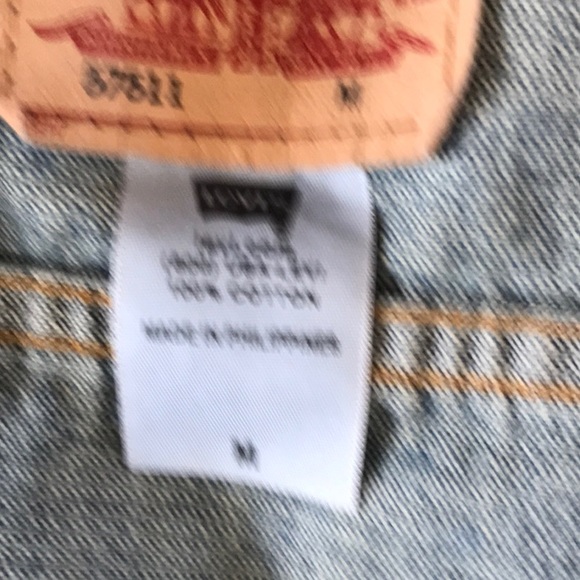 Levi 57511 Denim Trucker Jacket Sz M Great Vintage Condition - Picture 5 of 5